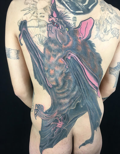 bat flagermus tatovering