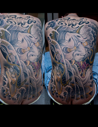 hannya rygtatovering tatovering