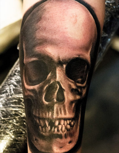 kranie skull tatovering