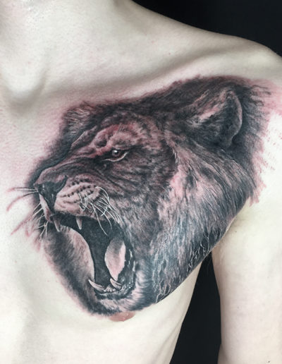 løve tatovering